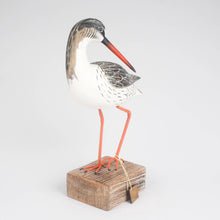 Load image into Gallery viewer, Hand Carved Redshank Preening by Archipelago
