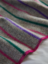 Load image into Gallery viewer, Recycled Random Stripe Blanket - assorted colours