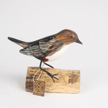 Load image into Gallery viewer, Hand Carved Wooden Dipper Bird on Driftwood by Archipelago