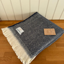 Load image into Gallery viewer, Tweedmill Recycled Wool Chevron Tibet Throw
