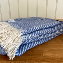 Load image into Gallery viewer, Tweedmill Recycled Wool Chevron Tibet Throw