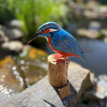 Load image into Gallery viewer, Archipelago Kingfisher Wood Carving