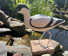 Load image into Gallery viewer, Archipelago Avocet Walking Wood Carving