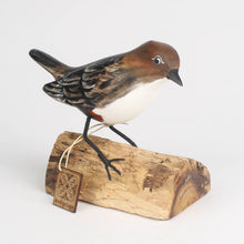 Load image into Gallery viewer, Hand Carved Wooden Dipper Bird on Driftwood by Archipelago