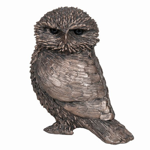 Olly Little Owl Bronze Frith Sculpture By Thomas Meadows