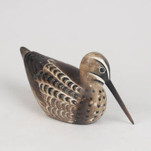 Load image into Gallery viewer, Hand Carved Sitting Wooden Snipe Bird by Archipelago