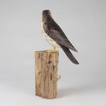 Load image into Gallery viewer, Hand Carved Kestrel on Post by Archipelago