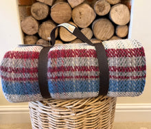 Load image into Gallery viewer, Tweedmill Recycled Picnic Blanket Rug Roll Waterproof Backing
