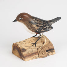 Load image into Gallery viewer, Hand Carved Wooden Dipper Bird on Driftwood by Archipelago