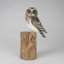 Load image into Gallery viewer, Hand Carved Wooden Little Owl by Archipelago