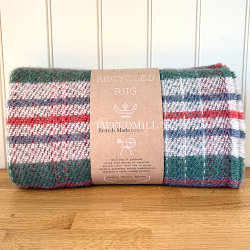 Tweedmill Recycled 100% Wool Throw/Rug/Picnic Blanket Small