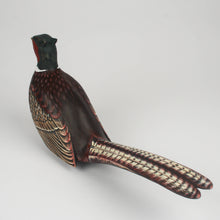 Load image into Gallery viewer, Hand Carved Wooden Pheasant Bird Figure by Archipelago