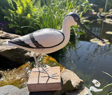 Load image into Gallery viewer, Archipelago Avocet Walking Wood Carving