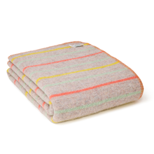 Load image into Gallery viewer, Recycled Random Stripe Blanket - assorted colours