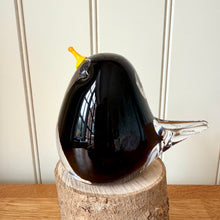 Load image into Gallery viewer, Glass Blackbird  Large Bird Sculpture Ornament