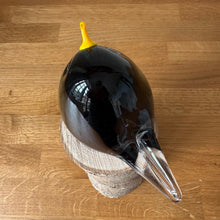 Load image into Gallery viewer, Glass Blackbird  Large Bird Sculpture Ornament