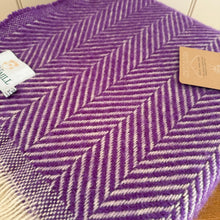 Load image into Gallery viewer, Tweedmill Recycled Wool Chevron Tibet Throw