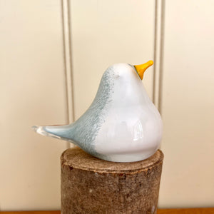 Glass Seagull  Bird Sculpture Ornament