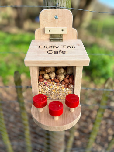 Squirrel Feeder *Fluffy Tails Cafe*  Wildlife Country Gift