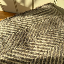 Load image into Gallery viewer, Tweedmill Recycled Wool Chevron Tibet Throw
