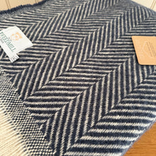 Load image into Gallery viewer, Tweedmill Recycled Wool Chevron Tibet Throw
