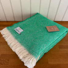 Load image into Gallery viewer, Tweedmill Recycled Wool Chevron Tibet Throw