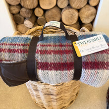 Load image into Gallery viewer, Tweedmill Recycled Picnic Blanket Rug Roll Waterproof Backing