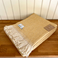 Load image into Gallery viewer, Tweedmill Recycled Wool Chevron Tibet Throw