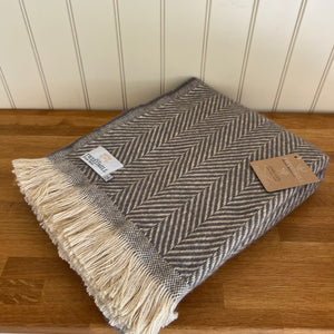 Tweedmill Recycled Wool Chevron Tibet Throw