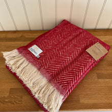 Load image into Gallery viewer, Tweedmill Recycled Wool Chevron Tibet Throw