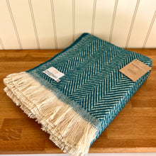 Load image into Gallery viewer, Tweedmill Recycled Wool Chevron Tibet Throw