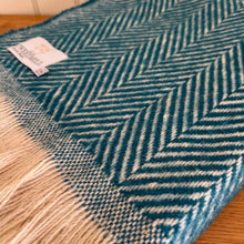 Load image into Gallery viewer, Tweedmill Recycled Wool Chevron Tibet Throw