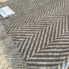 Load image into Gallery viewer, Tweedmill Recycled Wool Chevron Tibet Throw
