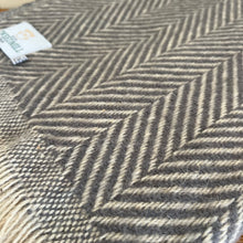 Load image into Gallery viewer, Tweedmill Recycled Wool Chevron Tibet Throw