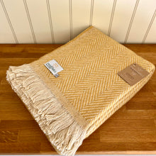 Load image into Gallery viewer, Tweedmill Recycled Wool Chevron Tibet Throw