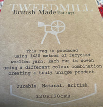 Load image into Gallery viewer, Tweedmill Recycled 100% Wool Throw/Rug/Picnic Blanket Small