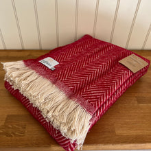 Load image into Gallery viewer, Tweedmill Recycled Wool Chevron Tibet Throw