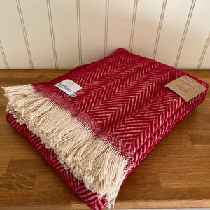 Tweedmill Recycled Wool Chevron Tibet Throw