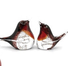 Load image into Gallery viewer, Memorial Glass Robin Bird Sculpture For Julie