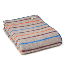 Load image into Gallery viewer, Recycled Random Stripe Blanket - assorted colours