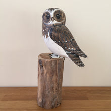 Load image into Gallery viewer, Archipelago Little Owl Wood Carving