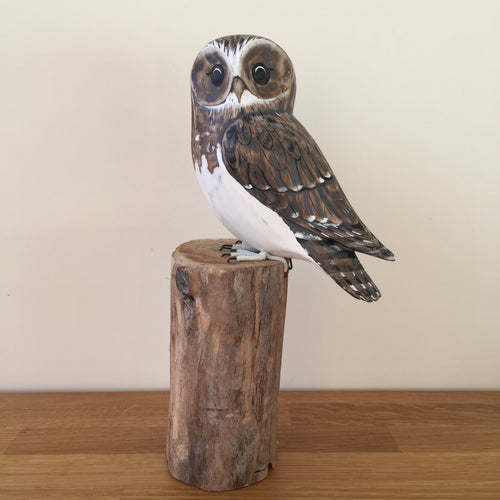 Archipelago Little Owl Wood Carving
