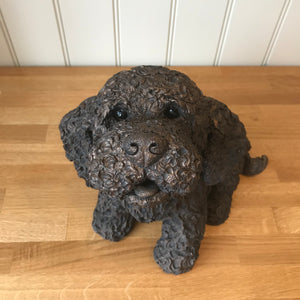 Frankie Cockapoo Large Bronze Frith Sculpture By Adrian Tinsley