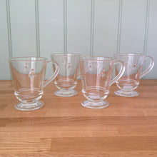 Load image into Gallery viewer, La Rochère Bee Mug Tea/Coffee Glass Set of 6