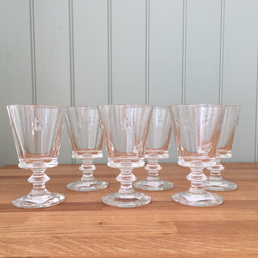 La Rochère Bee Stemmed/Wine Glass Goblet Set of 6
