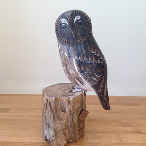 Archipelago Tawny Owl Wood Carving