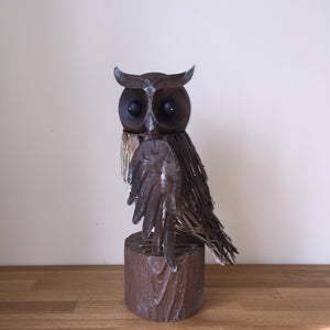 Archipelago Owl Metal Garden Bird Sculpture