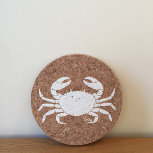 Cork Crab Coasters Set Of 4