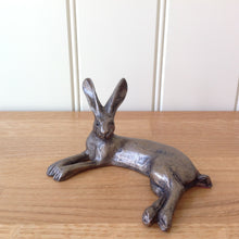 Load image into Gallery viewer, Honey Hare Lying Bronze Frith Sculpture By Paul Jenkins