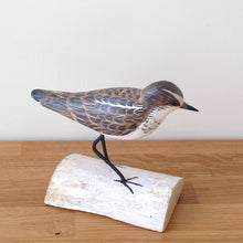 Load image into Gallery viewer, Archipelago Little Stint Standing Wood Carving